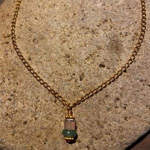 Gold and Gemstone Anklet